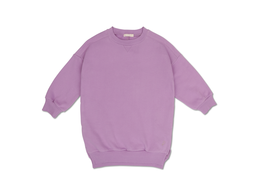 Chunky Sweater Dress Bright Lilac