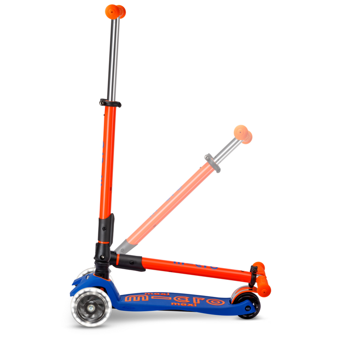 Micro Step | Maxi Micro step inklapbaar LED Blauw Oranje Neon