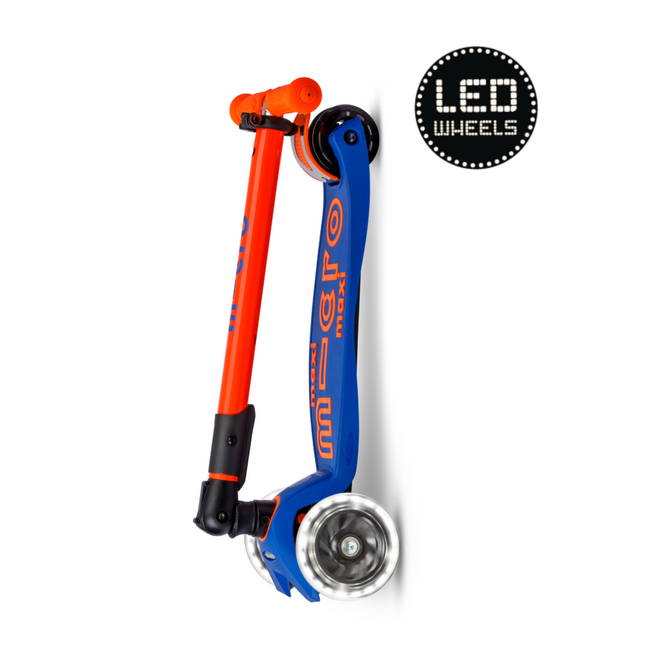 Maxi Micro step inklapbaar LED Blauw Oranje Neon