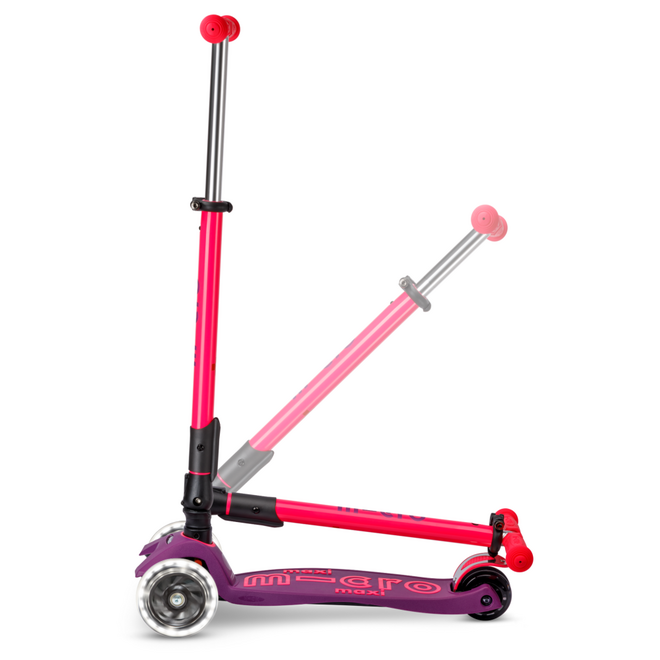 Micro Step | Maxi Micro step inklapbaar LED Paars Roze Neon