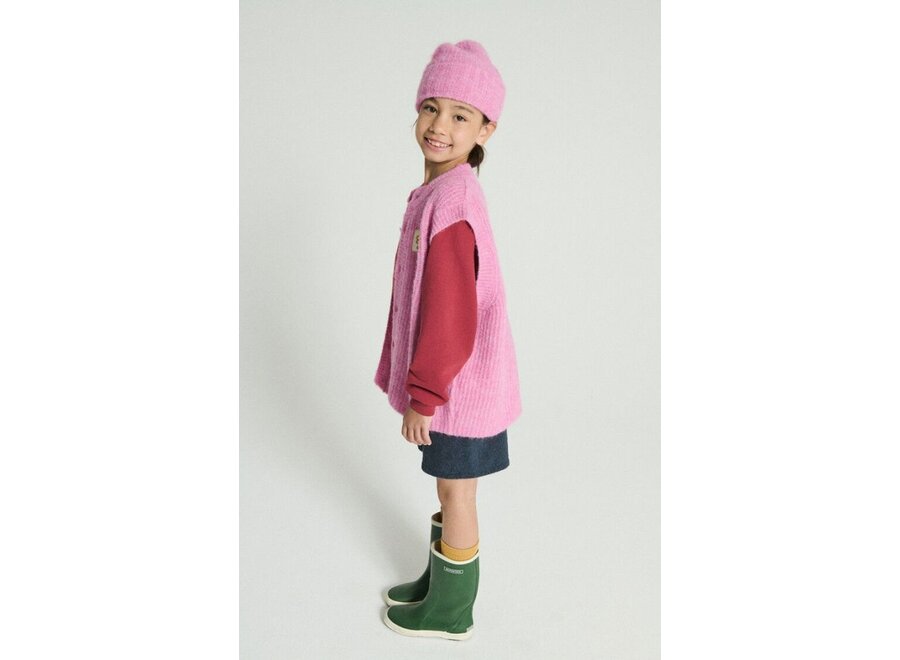 American Vintage | East Kids Gilet Rose Bubble Melange