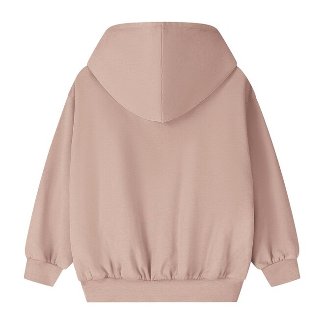 Gray Label | Hooded Cardigan with Zip GOTSFaded Pink