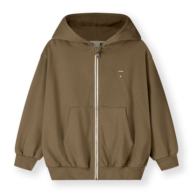 Gray Label | Hooded Cardigan with Zip GOTS Woody