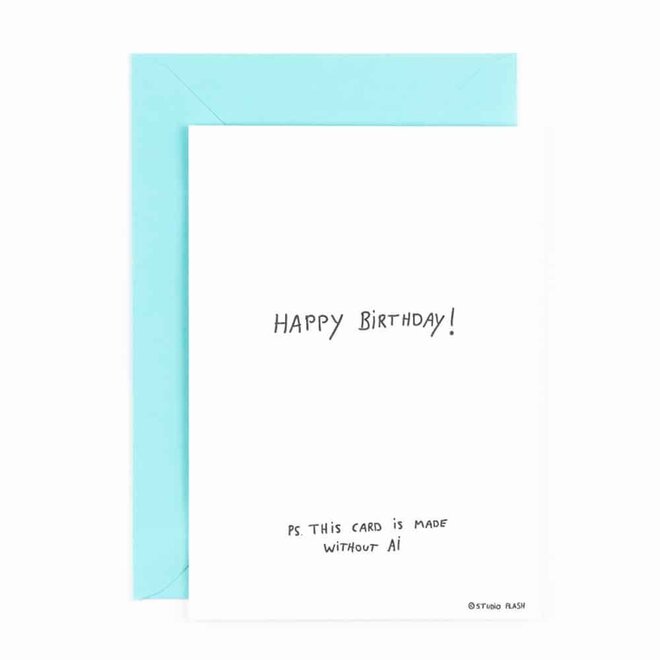 Letterpress Card ‘made without AI’