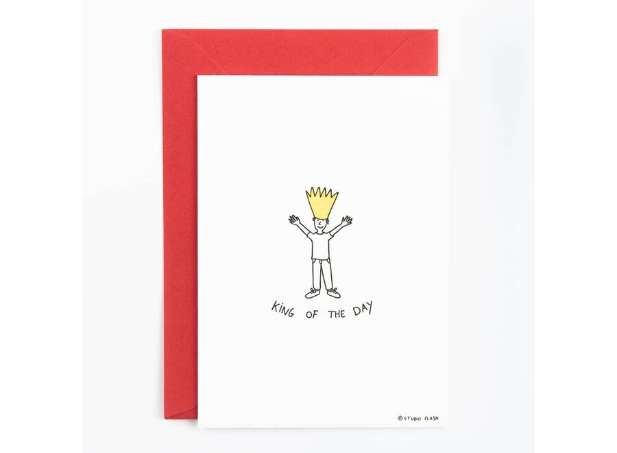 Studio Flash | Letterpress Card ‘King’