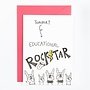 Studio Flash | Letterpress Card ‘Rockstar’