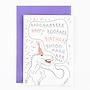 Studio Flash | Letterpress Card 'Roaring birthday'