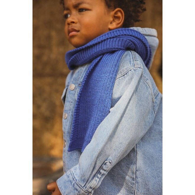 Hvid | Sjaal Gustave Cobalt Blue