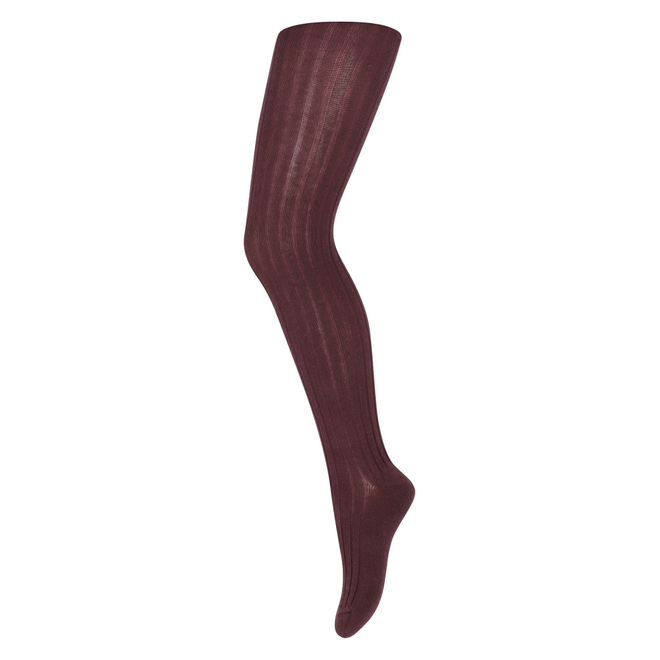 MP Denmark | Wool Rib Tights Grape Skin