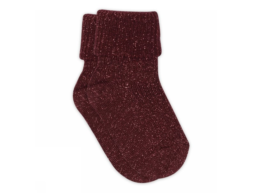 MP Denmark | Iris Glitter Socks Wine Red