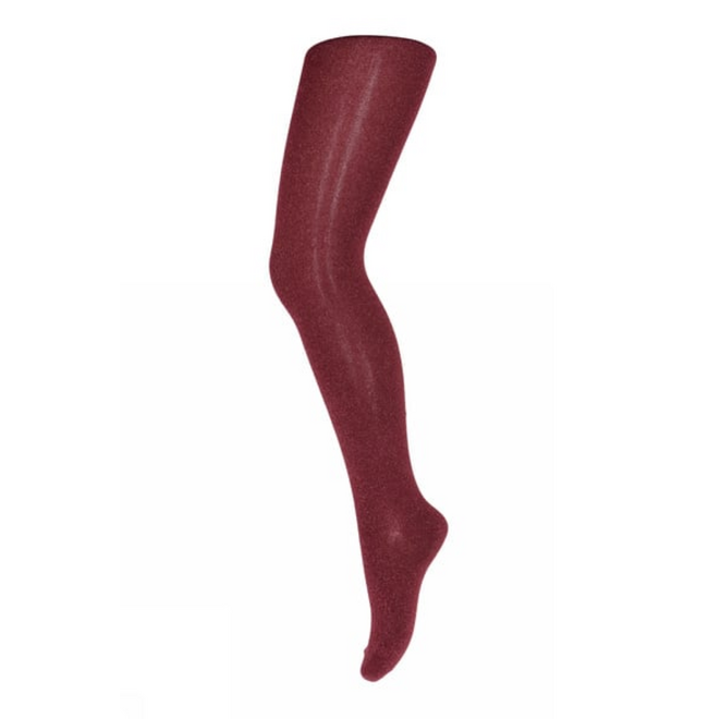 Glitter Tights Wine Red