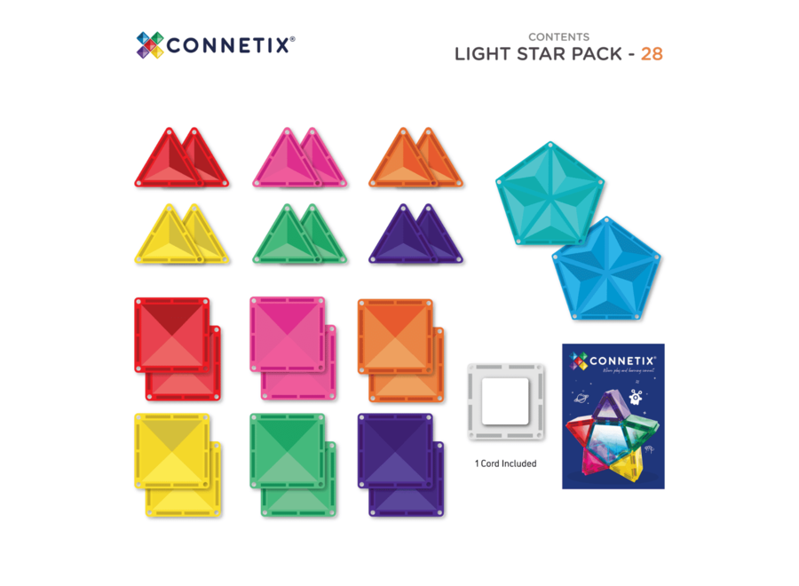 Connetix | Light Star Pack (28 pieces)