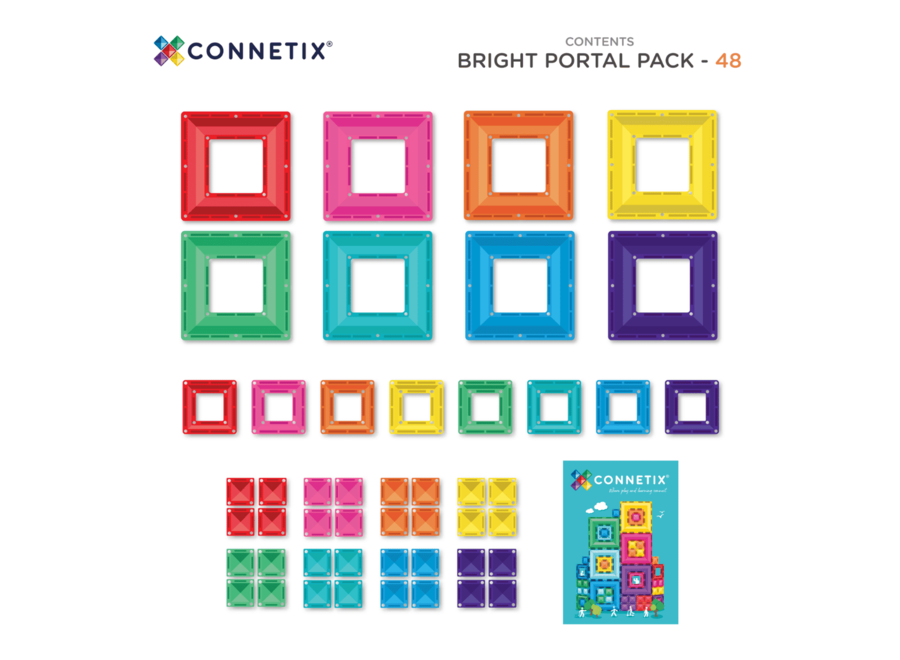 Connetix | Bright Portal pack (48 pieces)