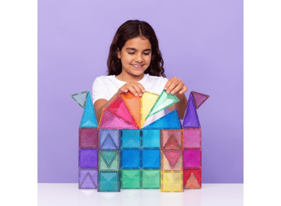 Connetix | Glitter Castle pack (48 pieces)