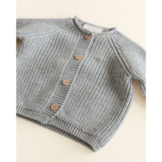 Hvid | Inga Cardigan Grey Melange