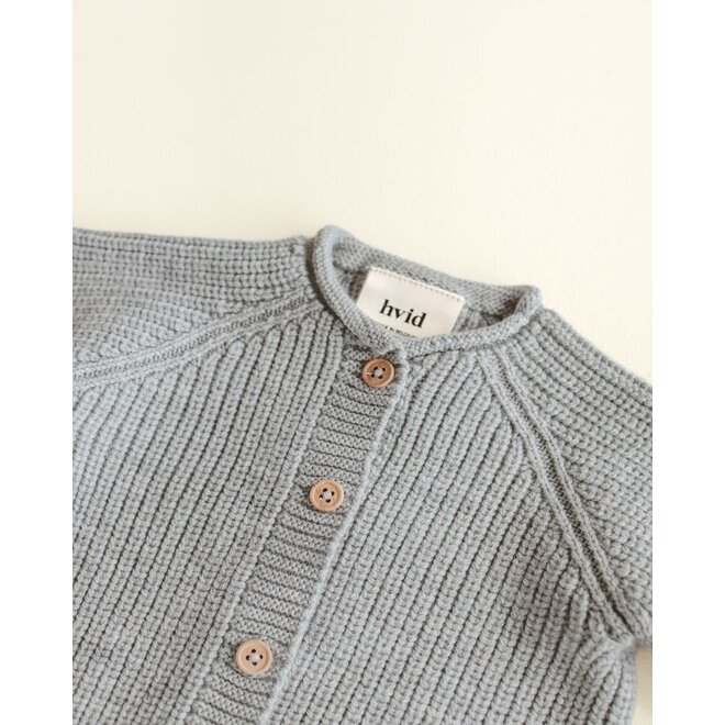 Hvid | Inga Cardigan Grey Melange