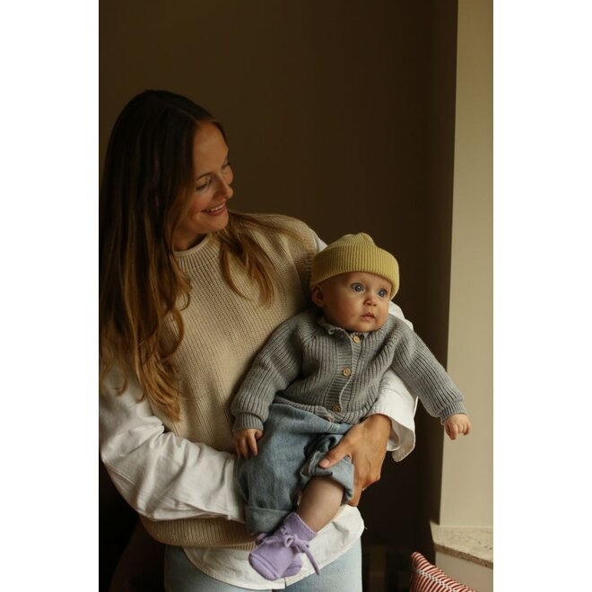 Hvid | Inga Cardigan Grey Melange