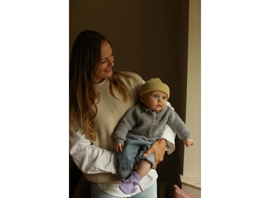 Hvid | Inga Cardigan Grey Melange