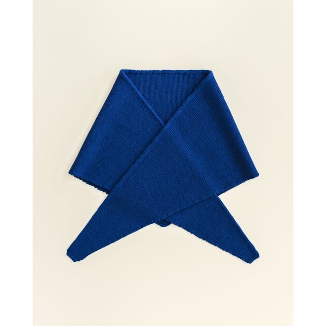 Hvid | Josephina Triangle Sjaal Cobalt Blue