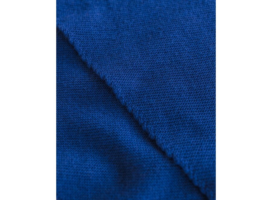 Hvid | Josephina Triangle Sjaal Cobalt Blue