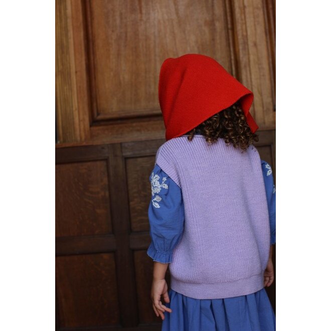 Hvid | Josephina Triangle Sjaal Red