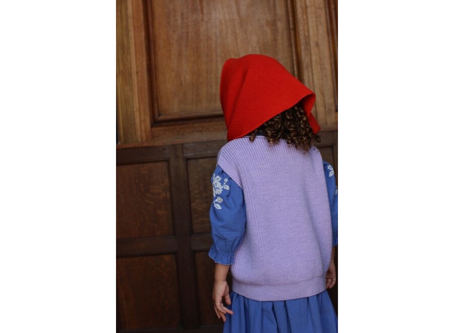 Hvid | Josephina Triangle Sjaal Red