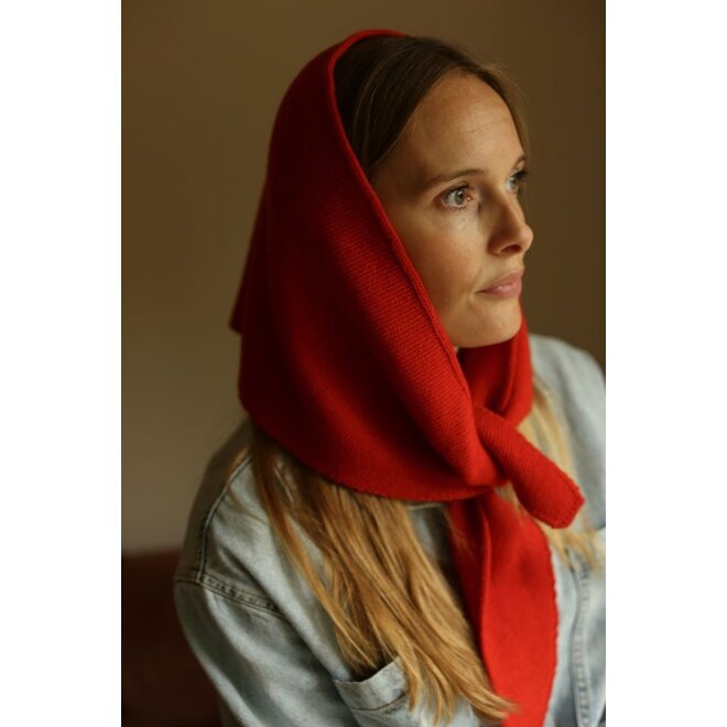Hvid | Josephina Triangle Sjaal Red