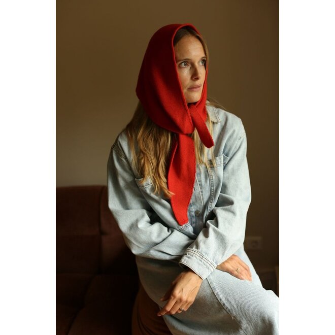 Hvid | Josephina Triangle Sjaal Red