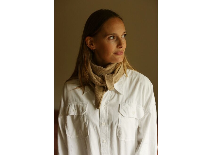 Hvid | Josephina Triangle Sjaal Sand