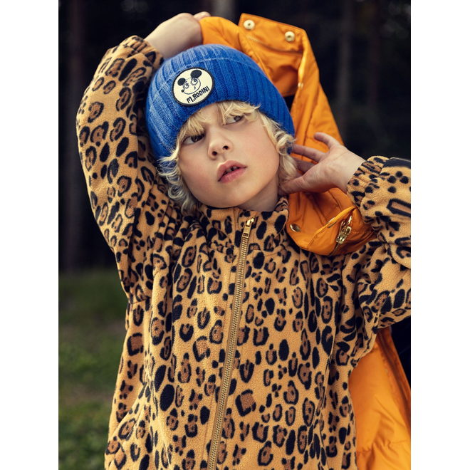 Mini Rodini | Leopard Fleece Jacket Beige
