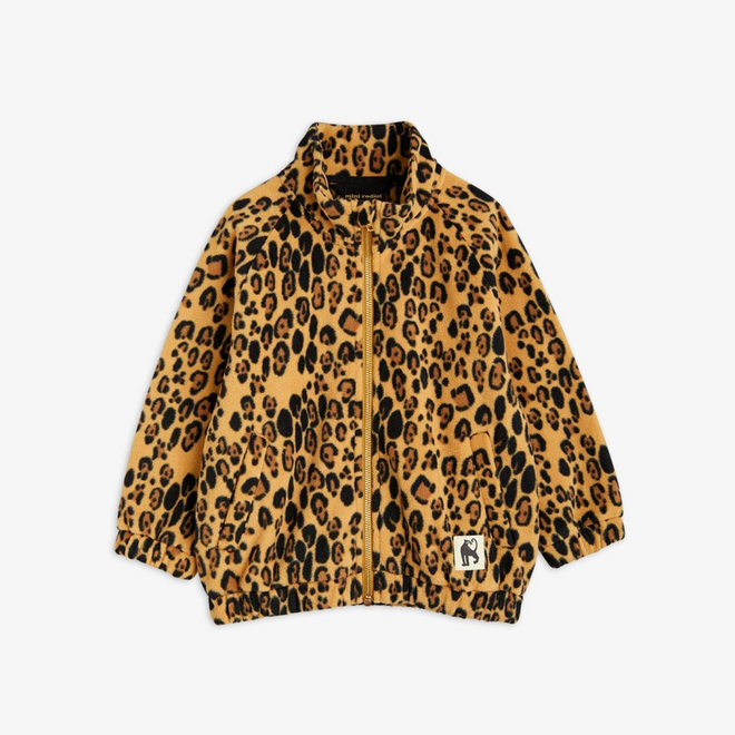 Mini Rodini | Leopard Fleece Jacket Beige