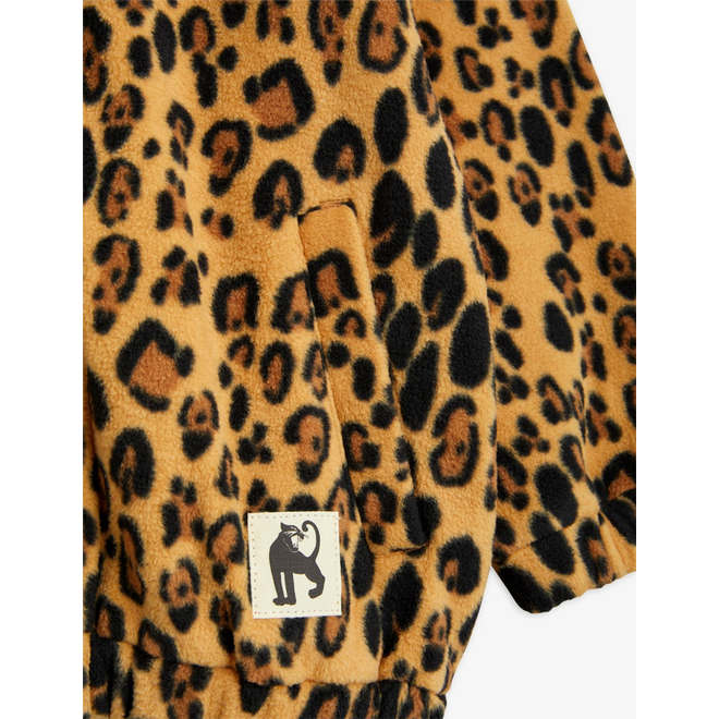 Mini Rodini | Leopard Fleece Jacket Beige