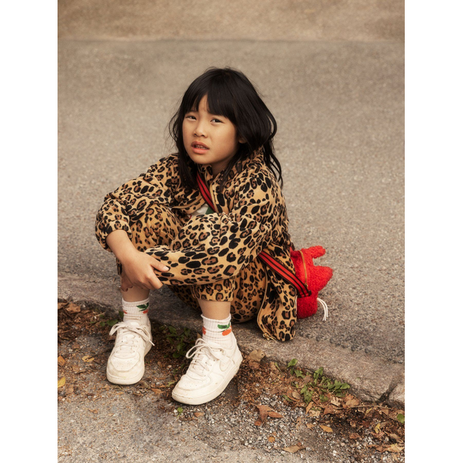 Mini Rodini | Leopard Fleece Jacket Beige
