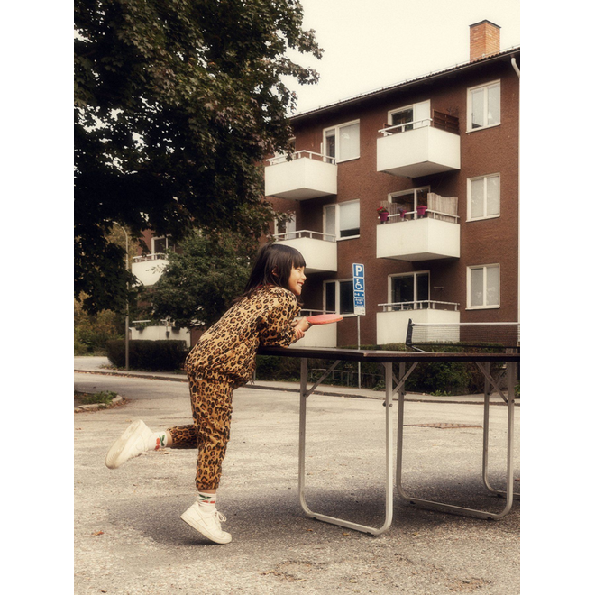 Mini Rodini | Leopard Fleece Jacket Beige