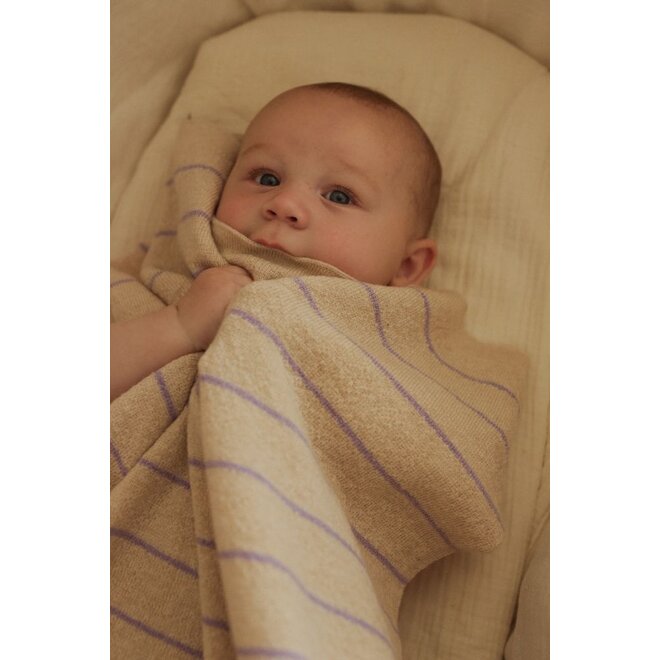 Hvid | Blanket Harry Cream/Lilac