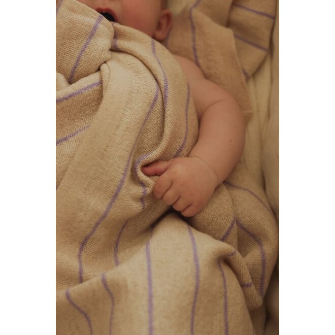 Hvid | Blanket Harry Cream/Lilac