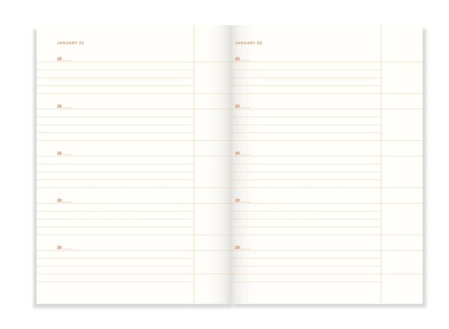 A-Journal | One line a day Flow blue