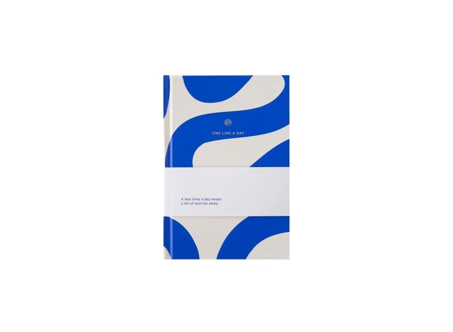A-Journal | One line a day Flow blue