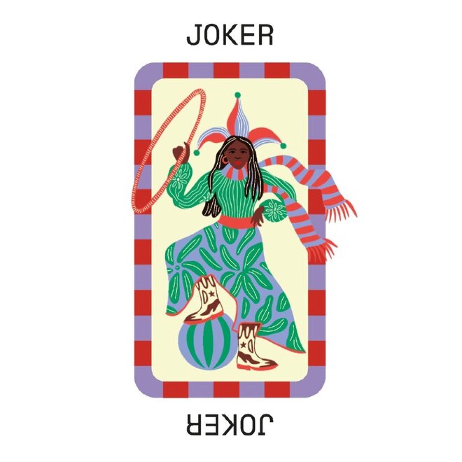 A-Journal | Fabrique Playing Cards Stripes Red Pink