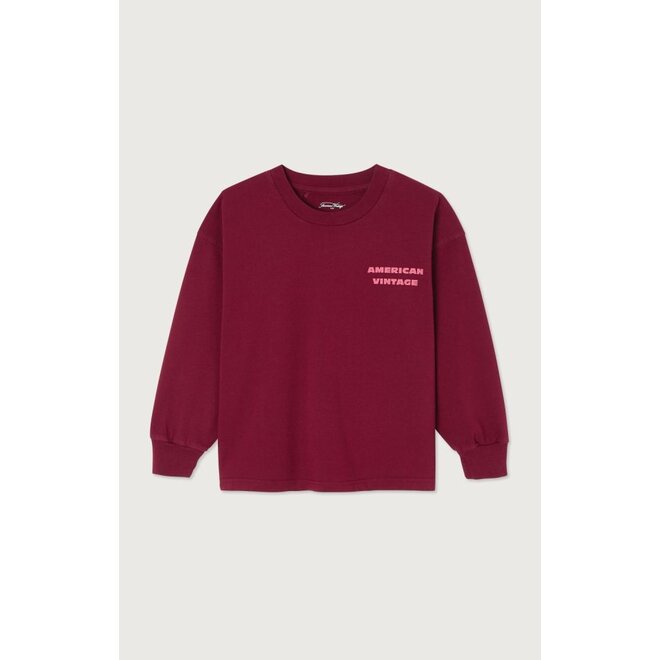 American Vintage | Fizvalley Kids Longsleeve Bordeaux Vintage