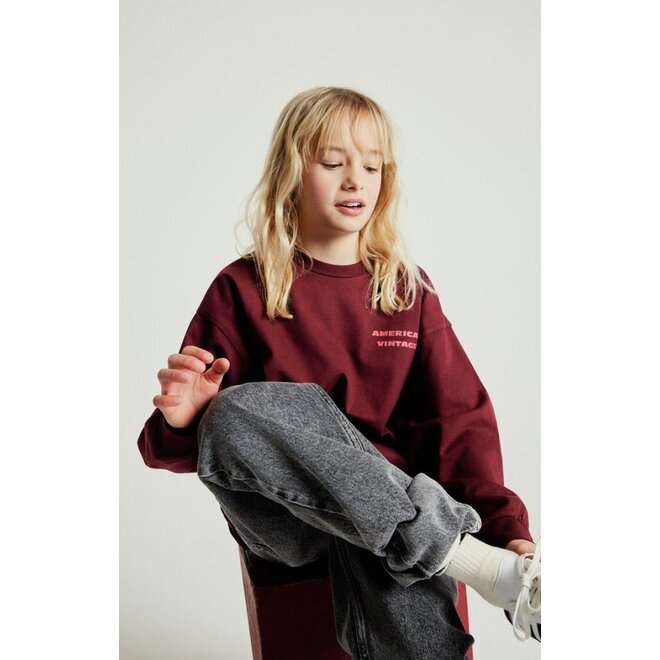 American Vintage | Fizvalley Kids Longsleeve Bordeaux Vintage