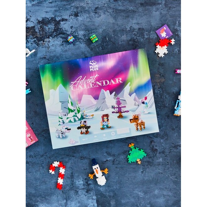 Plus-Plus | Advent Calendar Santa's Northern Lights Adventure
