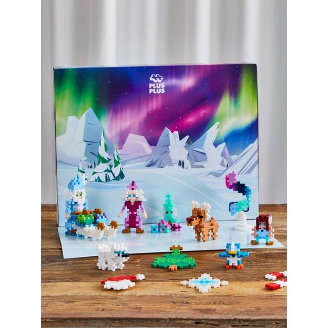 Plus-Plus | Advent Calendar Santa's Northern Lights Adventure