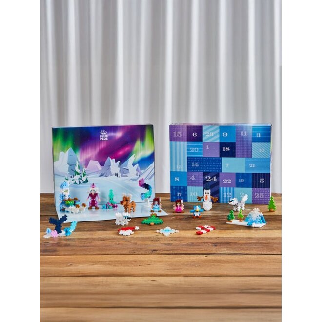 Plus-Plus | Advent Calendar Santa's Northern Lights Adventure