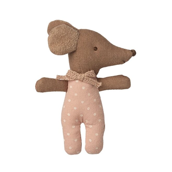 Maileg | Sleepy Wakey Baby Mouse In Matchbox Rose