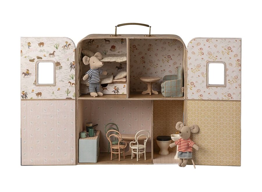 Maileg | SuitCasa Little Sister and Brother Mouse