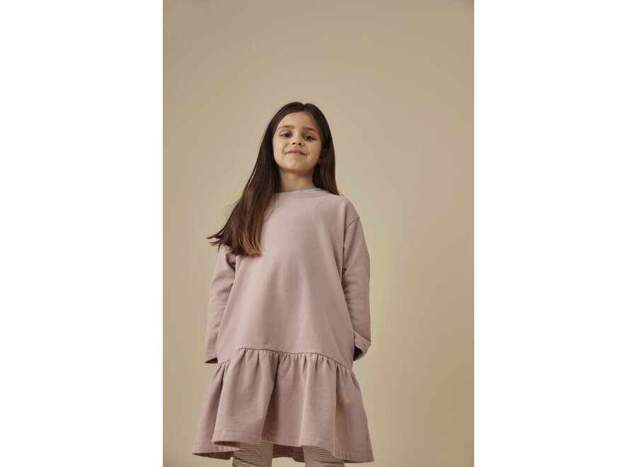 Gray Label | Longsleeve Frill Dress GOTS Berry