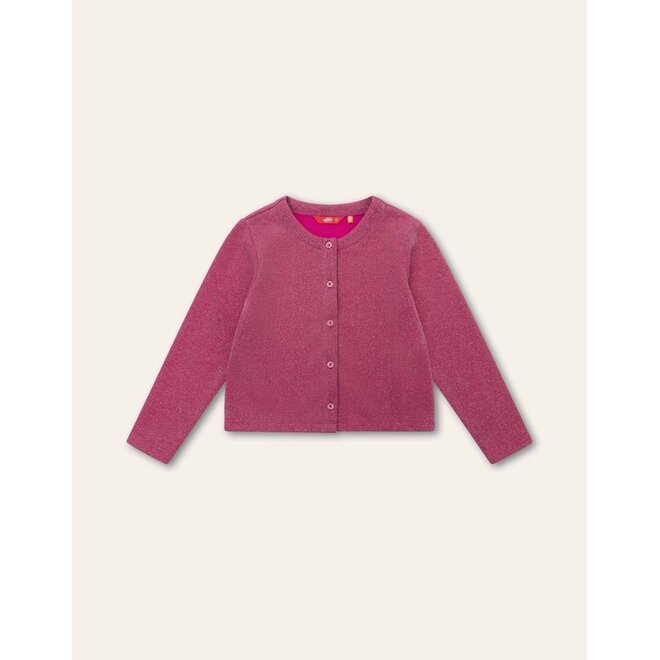 Vibrant Jersey Cardigan Chateau Rose