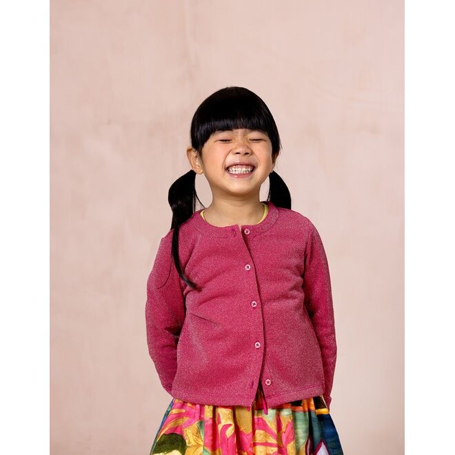 Oilily | Vibrant Jersey Cardigan Chateau Rose