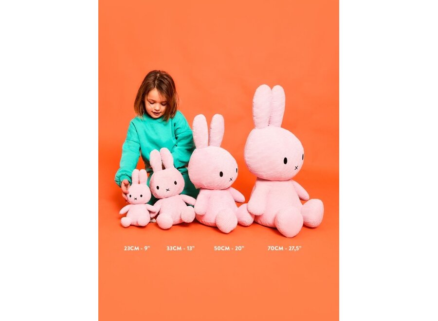 Bon Ton Toys | Nijntje Knuffel ECO Corduroy Pink 23 cm